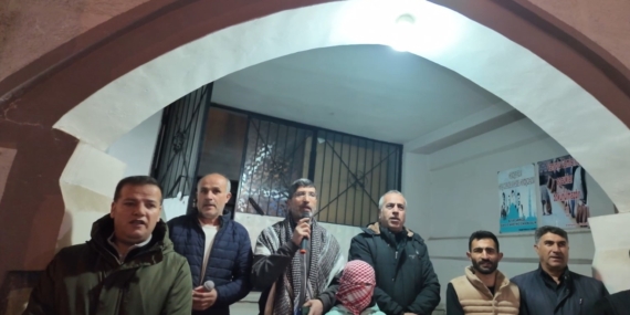 Erciş’te Gazze için destek tekbirleri getirildi