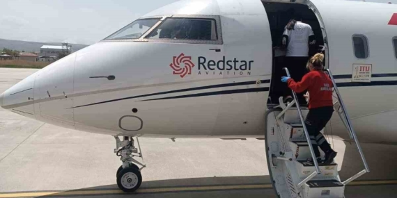 Kalp hastası bebek uçak ambulansla İstanbul’a sevk edildi
