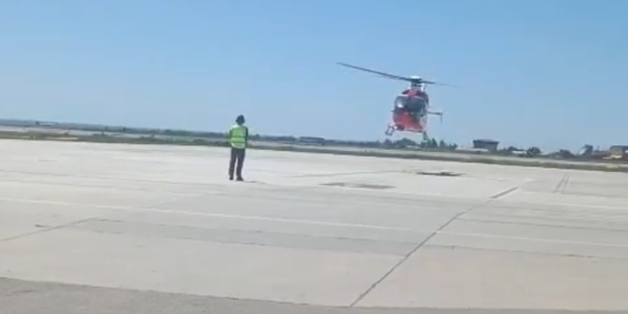 Solunum sıkıntısı yaşayan bebek ambulans helikopterle Van’a sevk edildi