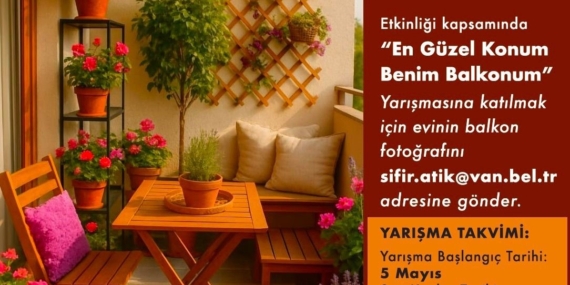 Van’ın en güzel balkonu seçiliyor