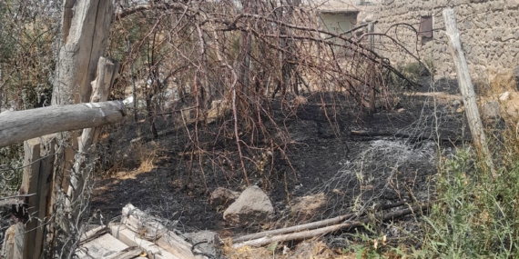 Başkale’de korkutan yangın