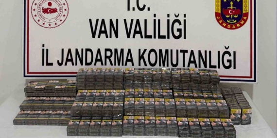 Van’da bin 778 paket kaçak sigara ele geçirildi