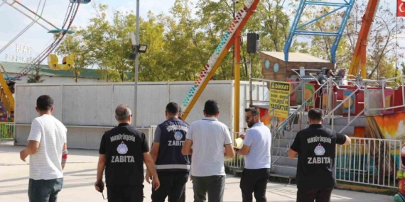 Van’daki lunaparklarda güvenlik denetimi yapıldı