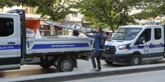 Van’da kaldırım işgaline yönelik denetimler sürüyor
