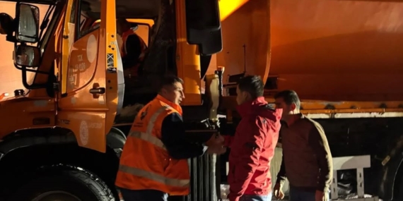 3 bin rakımlı Karabet Geçidi’nde kar yağışı etkili oldu