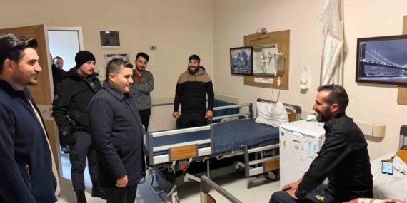 Kaymakam Bulut yeni yıla görev başındakilerle girdi