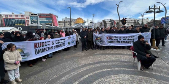 Van’da “Dünya Kudüs Haftası” dolayısıyla basın açıklaması yapıldı