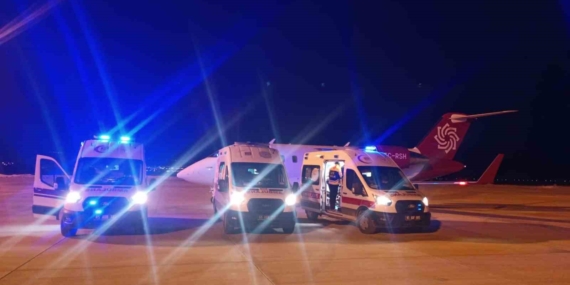 Van’dan İstanbul’a uçak ambulansla hasta sevki