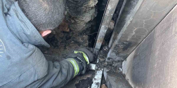 Van’da çatı yangını