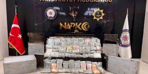 Van’da 68 kilo 500 gram uyuşturucu ele geçirildi