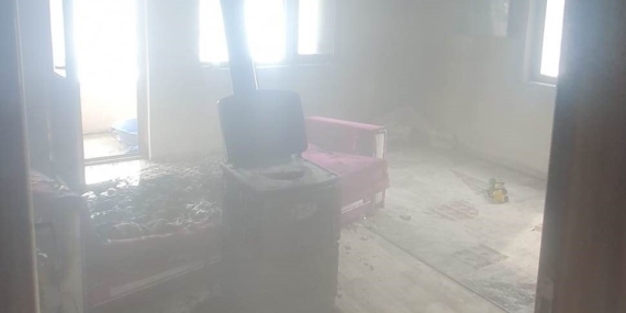 Van’da ev yangını